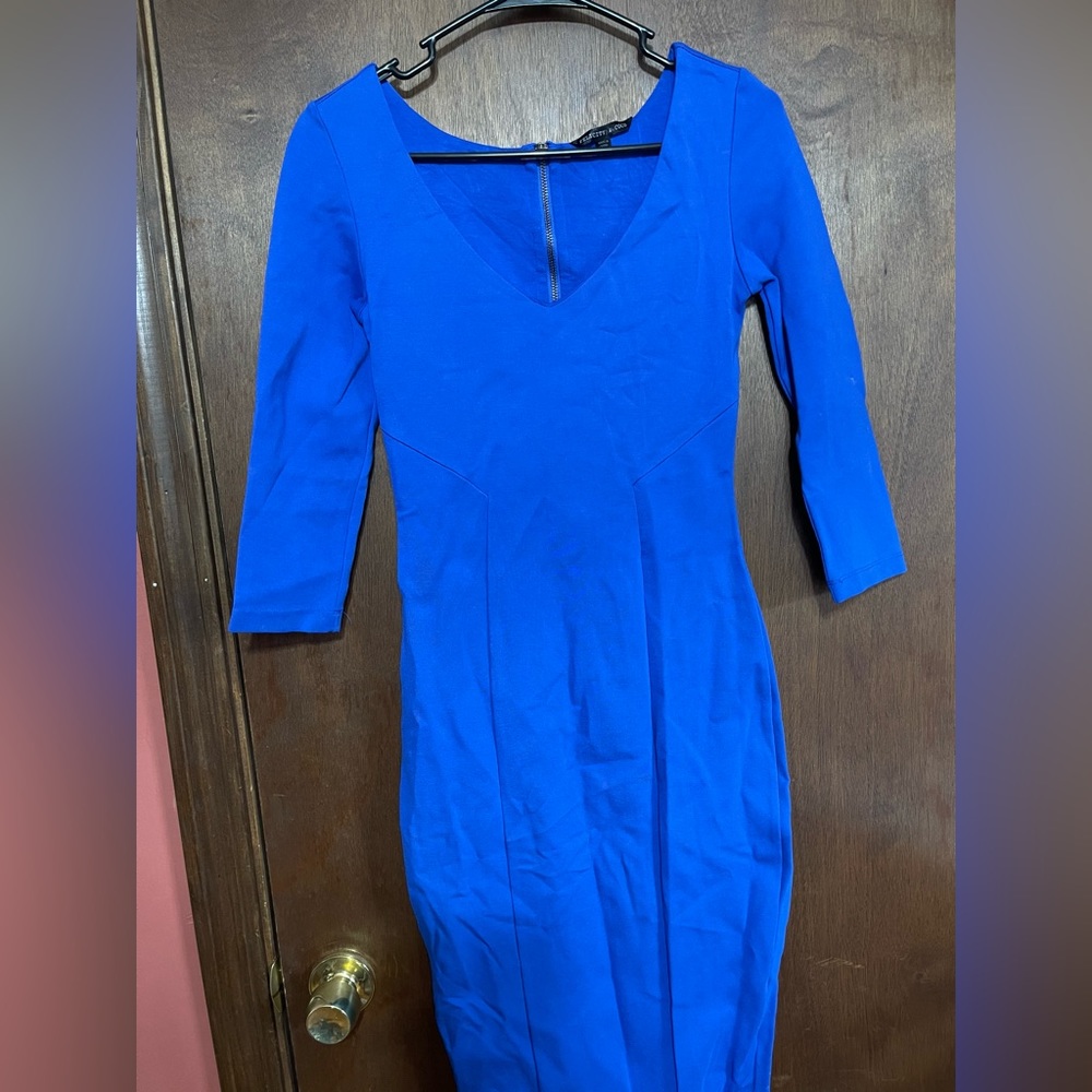 Blue Fitted Dress